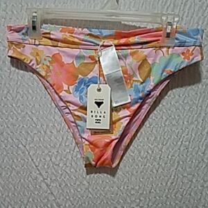 🛍️NWT Billabong Vibrant Floral Bikini Bottom XL/14